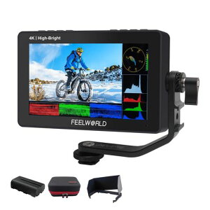 FEELWORLDF5ProX5.5�C���`�^�b�`���t�B�[���h���j�^�[1600nits���P�x4KHDMI5VType-C���d�J�X�^��3DLUT��32�܂Ń��[�h�\