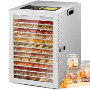 KWASYO12�w�t�[�h�h���C���[��d��@800W�������X�e�����X�|�H�i�����@�Ɩ��p30-90°C0-24���Ԓ��߉\�y�b�g�̂���W���[�L�[�h���C�t���[�c���������{��戵���������{�ꃌ�V�s����