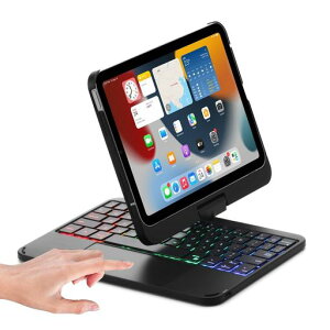 360�x��]�� iPad Mini6/Mini7�L�[�{�[�h�P�[�X iPad mini��6/7���� 8.3�C���`�J�o�[ �L�[�{�[�h�t���^�b�`�p�b�h �y���V�����[ ���C�����Xbluetooth�L�[�{�[�h �A���~ iPad Mini A17 Pro �P�[�X