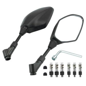 MAKGAGAAI �o�C�N�p�~���[ �ėp �I�[�g�o�C �~���[ �K��PCX GROM Z1000 GSX-S1000 MT-07 MT-09 ���Ή� 10mm 8mm ��/�t�l�W�A�_�v�^�[6�t�� �ʖʋ�