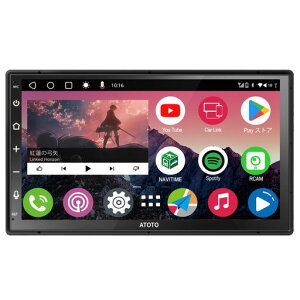 ATOTOA6PF8�R�AAndroid�I�[�f�B�I��̌^�i�r�A7�C���`QLED2DIN�f�B�X�v���C�I�[�f�B�I�A���C�����XCarPlay&���C�����XAndroid