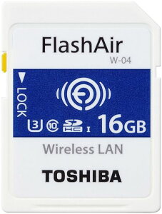 Toshiba(����) FlashAir W-04 16 �M�K�o�C�g SDHC�N���X10 �������[�J�[�h