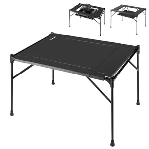KingCamp�L�����v�e�[�u��2WAY�����Α�&�e�[�u���o�[�x�L���[IGT�Ή��A���~�y��2.1kg�܂肽���ݘA���\�ϔM�ω׏d30kg�R���p�N�g�R�����Ή�BBQ�s�N�j�b�N�A�E�g�h�A�p