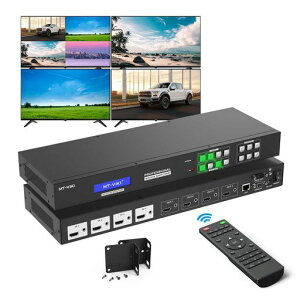 MT-VIKI4x4HDMI�}�g���b�N�X�X�C�b�`���[4K@30Hz���D�ؑ�WebGUI�Ή��r�f�I�E�H�[��(2x2)�}���`�r���[�A�[(PIP)3.5mm�����o�͉�]�@�\�t��(90°/180°/270°)���b�N�}�E���g�Ή�