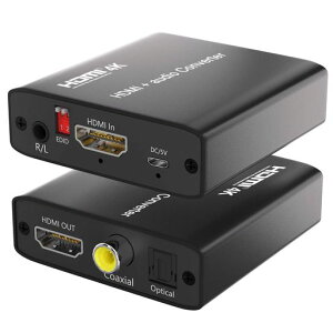 Movcle HDMI �������� 4K�Ή� HDMI ���������� HDMI���� ���f�W�^��+�����f�W�^��+3.5mm�X�e���I�o�� ���f�W�^�� �ϊ� HDMI �R���o�[�^�[ ���� �f�������@ PS5/PS4/PS3/Blu-ray/HDTV�Ή�