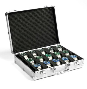 AUKURA15�X���b�g�r���v�I�[�K�i�C�U�[�P�[�X�A�V���o�[�A���~�j�E�����v���[�{�b�N�X�A�n�[�h�E�H�b�`�g���x���{�b�N�X�A���v�̃f�B�X�v���C�Ɛ����p�̃p�b�h����P�[�X�B