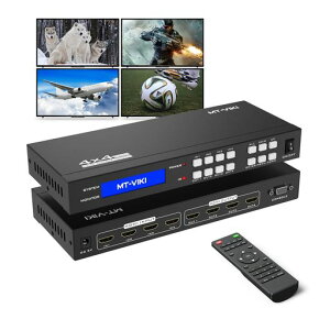 MT-VIKI4x4HDMI�}�g���b�N�X�X�C�b�`���[4K@30HzHDMI�X�C�b�`���[&�X�v���b�^�[4����4�o��RS232����/EDID�Ǘ�