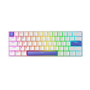 DrunkDeer G60 ���s�b�h�g���K�[ ���J�j�J���Q�[�~���O�L�[�{�[�h TKL ���C�X�C�b�`�L�[�{�[�h RGB PBT �L�[�L���b�v �R���p�N�g 60%���C�A�E�g 61�L�[ USB�L���A�z���C�g