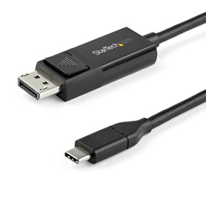 StarTech.comUSB-C-DisplayPort1.2�P�[�u��/1m/4K60Hz/�o�����Ή�/Thunderbolt3�݊�/�u���b�NCDP2DP1MBD