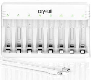 Dlyfull �d�r�[�d�� �P4 �P3 �[�d�r �[�d��AUSB Type-C���� 8�X���b�g�P�O �P4 �[�d��/�[�d���j�b�P�����f�d�r �[�d��/�j�J�h�[�d�r�ɑΉ� �����[�d LED���C�g �P3 �o�b�e���[ �[�d�� �G�l���[�v�c