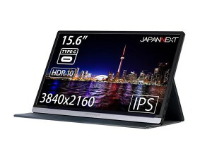 JAPANNEXT 15.6�C���` ���o�C�����j�^�[ IPS �p�l�� 4K UHD 3840x2160�𑜓x �X�}�[�g�P�[�X�t�� (Type C/PC�Ή�/�X�s�[�J�[����/�����) JN-MD-IPS1560UHDR