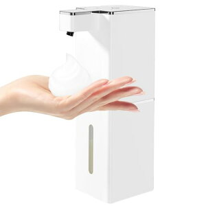 ソープディスペンサーハンドソープ自動泡吐出量4段階調400ml壁掛けノータッチオートディスペンサーIPX5防水静かな音ディスペンサー細かい泡充電式食器用洗剤キッチン洗面所などに適用Go…