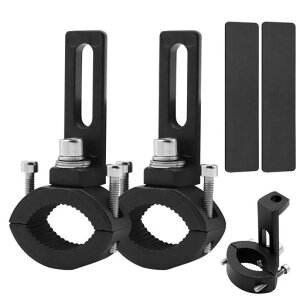 X-STYLEバイクステー作業灯ブラケットΦ22mm~35mm取り付けステーワークライト固定器具ハンドルバーチューブ取付金具フォグランプ前照灯デッキライト補助灯の設置に2個セット