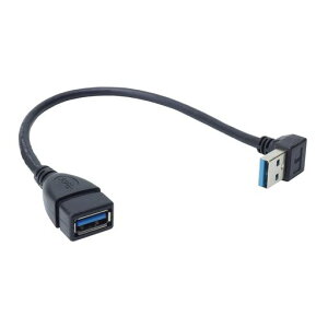 KOYOKOMA �����P�[�u�� USB 3.0 L�^ L���^ ��18cm �ϊ� ����� ������ �E���� ������ Type-A �I�X ���X �^�C�vA �ϊ��R�l�N�^ �p�x 90�x ���p (������)