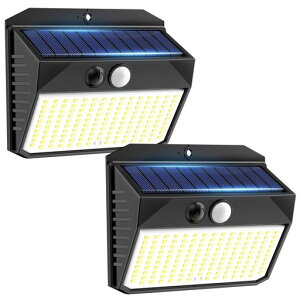 【150LED・高輝度】CHORTAUセンサーライト屋外ソーラー人感3つ点灯モード白色光IP65防水人感センサー防犯ライト自動点灯180°広角照明2000mAh電池太陽光発電転化率20%UP省エネ電気代ゼロ