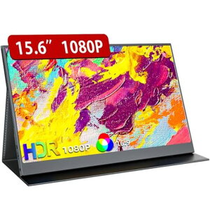 モバイルモニターEVICIV15.6インチモバイルディスプレイゲームモニター1920*1080ゲームモニタースイッチ用ポータブルモニター非光沢IPS液晶パネル薄型軽量ペンホールスタンドVESA対応保護カ…