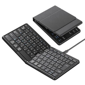 Omikamo �L��&�������p ipad �L�[�{�[�h Bluetooth �܂肽���� JIS�W�����{��z�� ���C�����X �X�}�z�p �R���p�N�g �y��