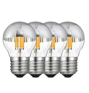 ��� �t�B�������g LED�d�� 6W E26���� 2700K �d���F 60W�`���� �L�͈� 600 Lm 360° �r�[���p�t�B�������g�d��G45 �V�����f���A�d�� �S�����^�C�v 4��