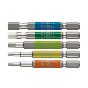 �x�b�Z��(VESSEL) 40V�Ή� �Г��w�b�N�X ���ʃr�b�g �Ε�2.5/3/4/5/6x65 5�{�g GS5P-31