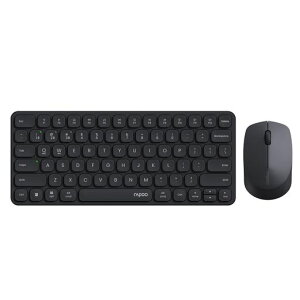 RAPOO 9010M ���C�����X �L�[�{�[�h �}�E�X �Z�b�g ���� Bluetooth 5.0/4.0/2.4GHz �É��N���b�N �T�C�����g Windows/Mac/Linux/Chrome�Ή� 4��f�o�C�X�����ڑ��\ �o�b�e���[���d�� �u���b�N
