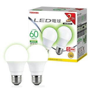 TOSHIBA(����) LED�d�� E26 A�` 60W���� �L�z�� �����F 2P �����Ή� LDA7N-G/K60V1RP