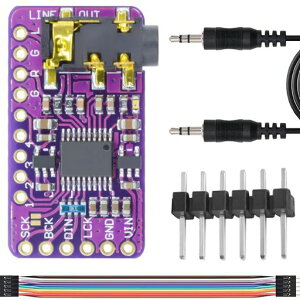 DAOKAI PCM5102���W���[���AI2S IIS���X���X�f�W�^���I�[�f�B�IDAC�f�R�[�_�[���W���[�� PHAT�t�H�[�}�b�g�v���[���[�{�[�h Raspberry Pi�pArduino�p�f�W�^��-�A�i���O�R���o�[�^�������W���[��