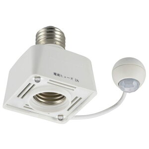 OHM �Z���T�[�\�P�b�g E26�Ή� �l���Z���T�[ ��d�⏕�� HS-LPBA4-W 04-8391