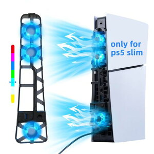 Mcbazel�V�^PS5Slim�p��p�t�@��RGB���C�g��m�C�Y�n�C�X�s�[�h��p�Z�p�O�̍����t�@���X�}�[�g���x����f�B�X�N/�f�W�^���őΉ�PS5Pro��Ή�-�u���b�N
