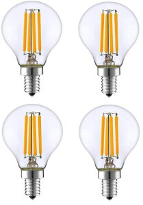 KY LEE G45 6W 100V LED �t�B�������g�d�� E14���� 2700K�g�F�E�H�[���z���C�g ���M�d��60W�`���� �S�z���^�C�v �N���V�b�N ���g���d�� 4��