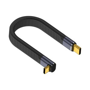 Poyiccot L�� USB C �P�[�u�� �Z�� 40Gbps �AUSB C �P�[�u��L�^ 240W PD �Ή��AUSB4 �R�l�N�^ �Z�� ��13cm �����]�� & �}���[�d & 8K@60Hz Type-C�[�d�R�[�h iPhone/MacBook