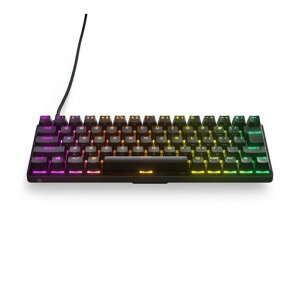 SteelSeries �Q�[�~���O�L�[�{�[�h �~�j�T�C�Y Apex 9 Mini JP �L�� ���{��z�� ���X�|���X�^�C��0.2ms ���� �A�N�`���G�[�V�����|�C���g1.0mm�ݒ�\ OptiPoint���w�X�C�b�` ���ϋv 64830 �u���b�N