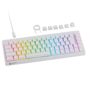 �G���R�� ���s�b�h�g���K�[ �Q�[�~���O�L�[�{�[�h V custom VK600A �L�� ���E�� ���C���A�i���O���m�X�C�b�`���� �e���L�[���X 65%�T�C�Y �z���C�g TK-VK600AWH