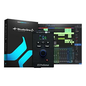PreSonus Revelator io44 USB-C �I�[�f�B�I�C���^�[�t�F�C�X�B���y����ƃX�g���[�~���O�p�B�����~�L�T�[�Ǝg���₷���G�t�F�N�g�v���Z�b�g�ɉ����AStudio One DAW���R�[�f�B���O�\�t�g�E�F�A�t���B