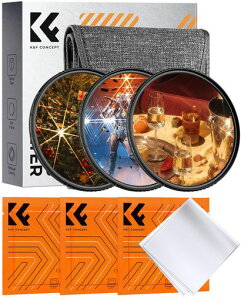 K&F CONCEPT 58mm �N���X�t�B���^�[ 4�{+6�{+8�{ 3�_�Z�b�g �N���X���� ���ʃt�B���^�[ 18�w�R�[�e�B���O ���g 3���N���[�j���O�N���X�t�� ��i�E�C���~�l�[�V�����ɍœK(NANO-K �V���[�Y)