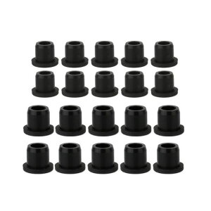 DELUXEFOX試験管のゴム栓20個入りシリコンゴムホールプラグシリコーン穴栓シリコーンラバーホールプラグ柔軟性があり耐熱性を持つ実験室用シリコンゴムプラグ【10-11mm内径用】