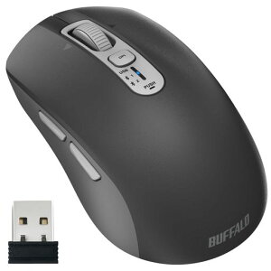 �o�b�t�@���[ �}�E�X Bluetooth ���C�����X �É� �X�N���[�� �`���g 5�{�^�� BlueLED �}���`�y�A�����O 3�� BSMBB705BK