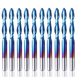SainSmartGenmitsu�{�[���G���h�~�����n�X�p�C�����A�b�v�J�b�g3.175mm�n�a3.175mm��(1/8�h�V�����N)�i�m���q�R�[�e�B���O���d�������[�^�[�r�b�g�t���C�X���HCNC�t���C�X�՗p10����