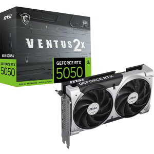 MSI GeForce RTX 5050 8G VENTUS 2X OC �O���t�B�b�N�X�{�[�h VD9272