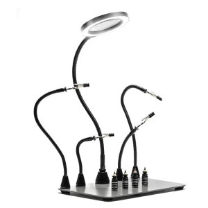 SainSmart���C�͂񂾂��ăX�^���h5�{LED�g�勾���C�g4�����t���L�V�u���A�[��4PCB�z���_�[�`�[�����x�[�X�t���͂񂾂��ČŒ�c�[���A������ƃN���b�vDIY