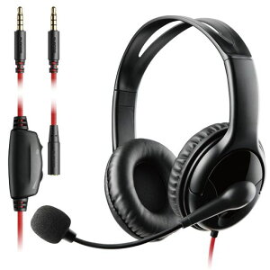 �G���R���Q�[�~���O�w�b�h�Z�b�g�L���yPS5PS4Switch�Ή��z4��3.5mm�{�����[�������~���[�g�t���L�V�u���A�[������1.5m�����P�[�u���t1.0m�u���b�NHS-GM02STBK