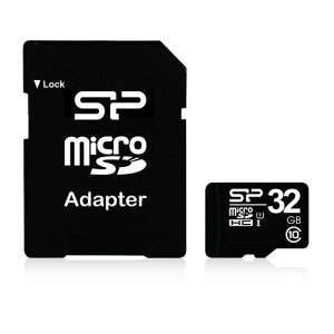 �V���R���p���[microSDHC�J�[�h32GBclass10UHS-1�Ή��A�_�v�^�t�u���b�NSP032GBSTH010V10-SP