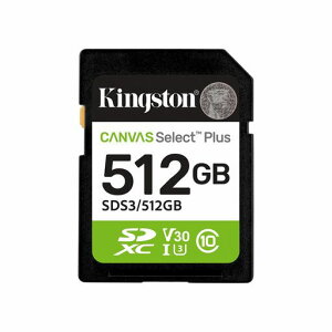 KingstonCanvasSelectPlusSD�������[�J�[�h512GBSDXCGen3150MB/sC10UHS-IU3V30-SDS3/512GB