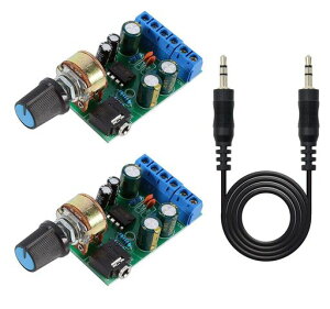 Youmile2�I�[�f�B�I�A���v���W���[��DC1.8-12VTDA2822M2.0�`�����l���X�e���IAMP�{�[�h�~�jAUXDIY�T�E���h�V�X�e���R���|�[�l���g+3.5mm�W���b�N�P�[�u��