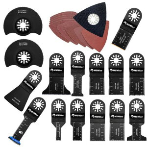 Multi-ToolReplacementBladesOISStandardwithCustomClearCaseBi-MetalWoodCuttingBlades(Multi-PurposeSet)