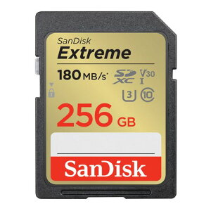 SanDisk (�T���f�B�X�N) 256GB Extreme (�G�N�X�g���[��) SDXC UHS-I �������[�J�[�h - C10/U3/V30/4K/UHD SD�J�[�h - SDSDXVV-256G-GNCIN