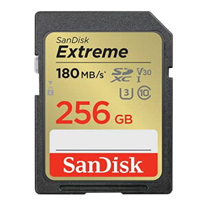 SanDisk (�T���f�B�X�N) 256GB Extreme (�G�N�X�g���[��) SDXC UHS-I �������[�J�[�h - C10/U3/V30/4K/UHD SD�J�[�h - SDSDXVV-256G-GNCIN