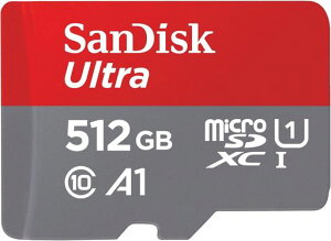 SanDiskSDSQUAC-512G-GN6MA512GBUltraMicroSDXC150MBsSD�A�_�v�^�[�u���b�N