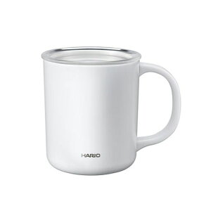 HARIO(�n���I)�Z���~�b�N�R�[�e�B���O�^���d�ۉ��}�O�z���C�g350ml�t�^�t��CMG-350-W