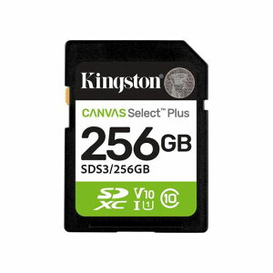 KingstonCanvasSelectPlusSD�������[�J�[�h256GBSDXCGen3150MB/sC10UHS-IU1V10-SDS3/256GB