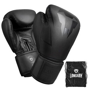 �p���`���O�O���[�u �{�N�V���O�O���[�u LangRay boxing gloves ���̍\�� �����N�b�V���� �L�b�N�{�N�V���O �X�p�[�����O ��� ���G�^�C �i���Z �ǎ�PU���U�[ �W���p (10oz, �����F)